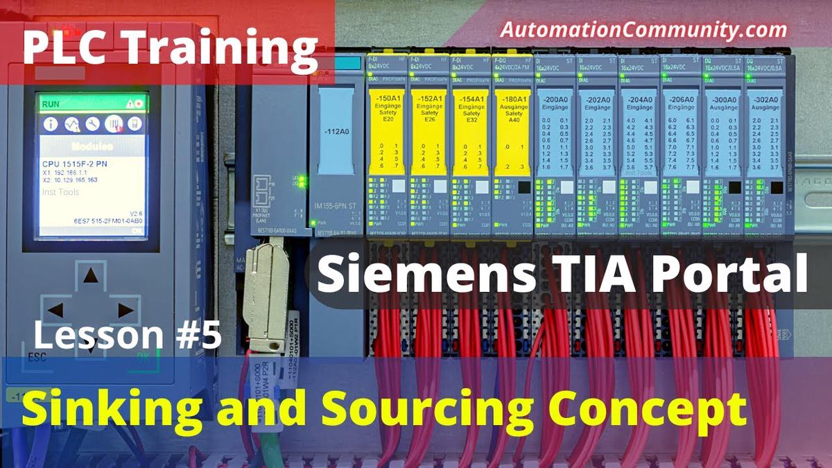 'Video thumbnail for Sinking and Sourcing Concept in PLC - Industrial Automation Course'