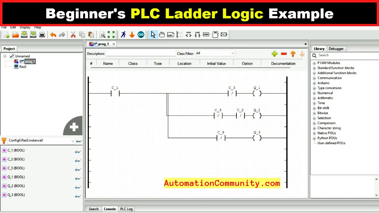 OpenPLC - Beginner's PLC Ladder Logic Example