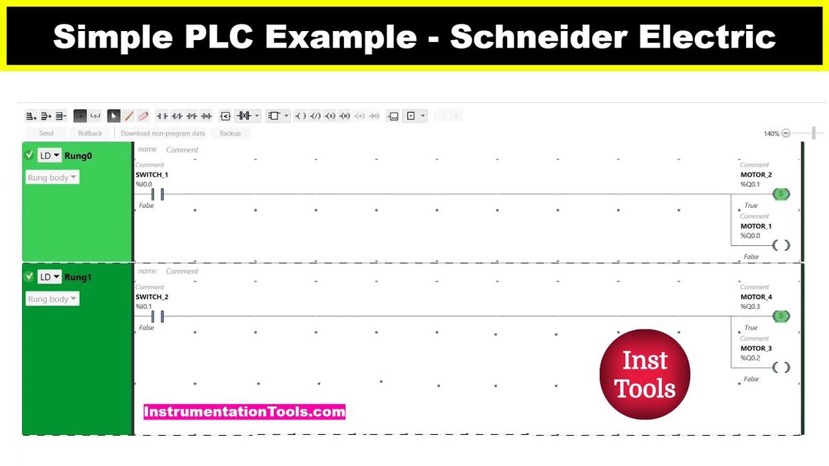 Simple PLC Example - Schneider Electric PLC Programming