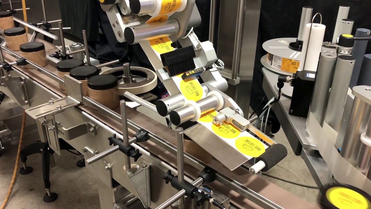 Complete Filling, Capping and Labeling Line with Peanut Butter by Acasi Machinery
