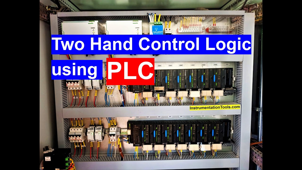 Two Hand Control Logic using PLC - Safety Circuits