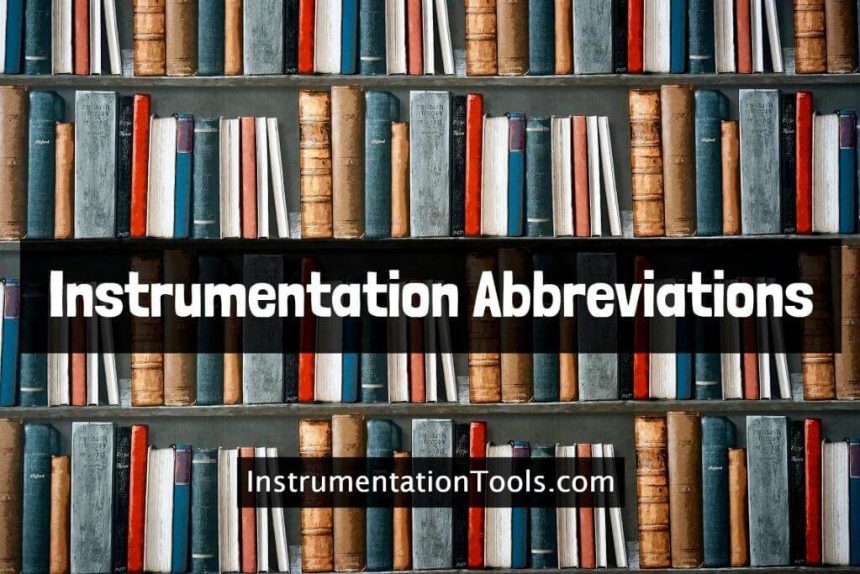 Instrumentation Abbreviations
