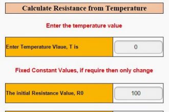 Calculate Resistance from Temperature for RTD