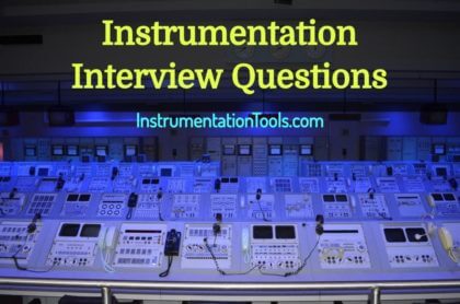 Instrumentation Engineer Interview Questions