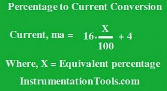 Formula to Calculate 4-20ma from Percentage