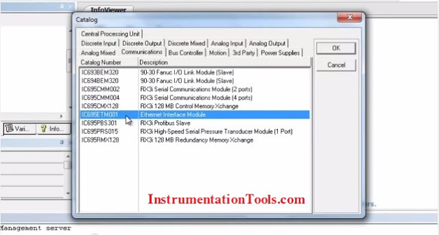 Ladder logic program to GE PLC