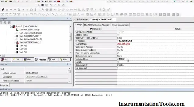 GE PLC Ladder logic