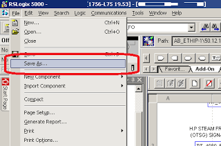 PLC program save