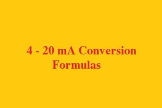 4-20 mA Conversion Formulas