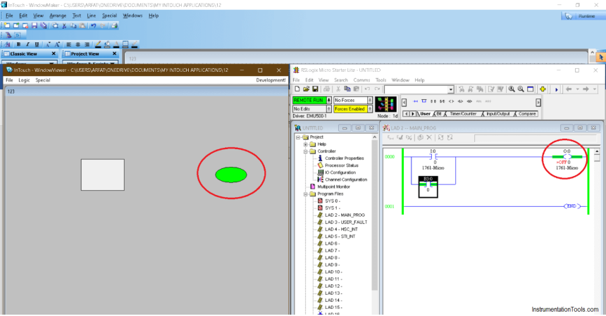 Communication between Intouch Scada and Allen Bradley PLC