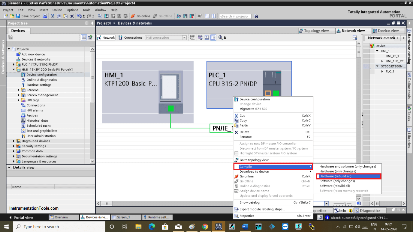 Передача рецептов в tia portal из excel