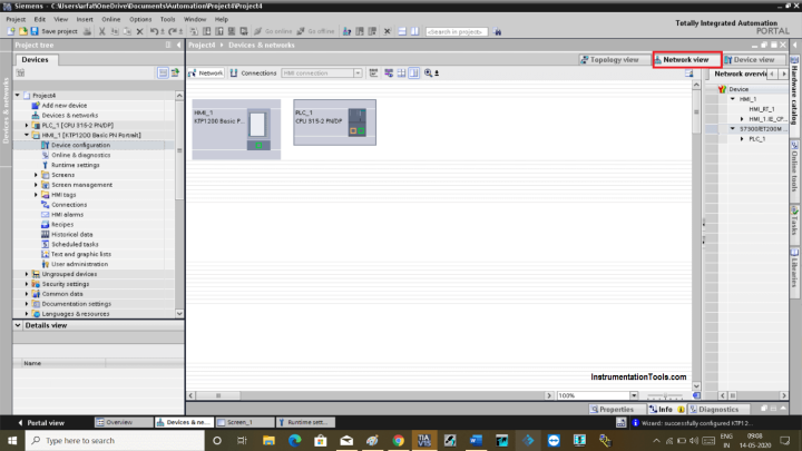 How to establish Communication between Wincc and Tia Portal