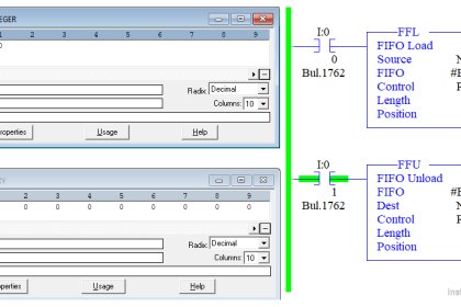 PLC Training Data Tables FIFO and LIFO