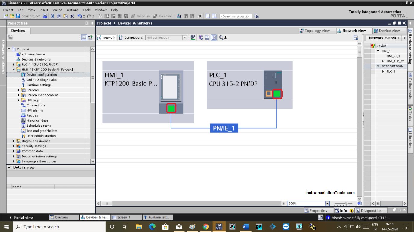 How do you use WinCC (TIA Portal) to switch languages on a SIMATIC