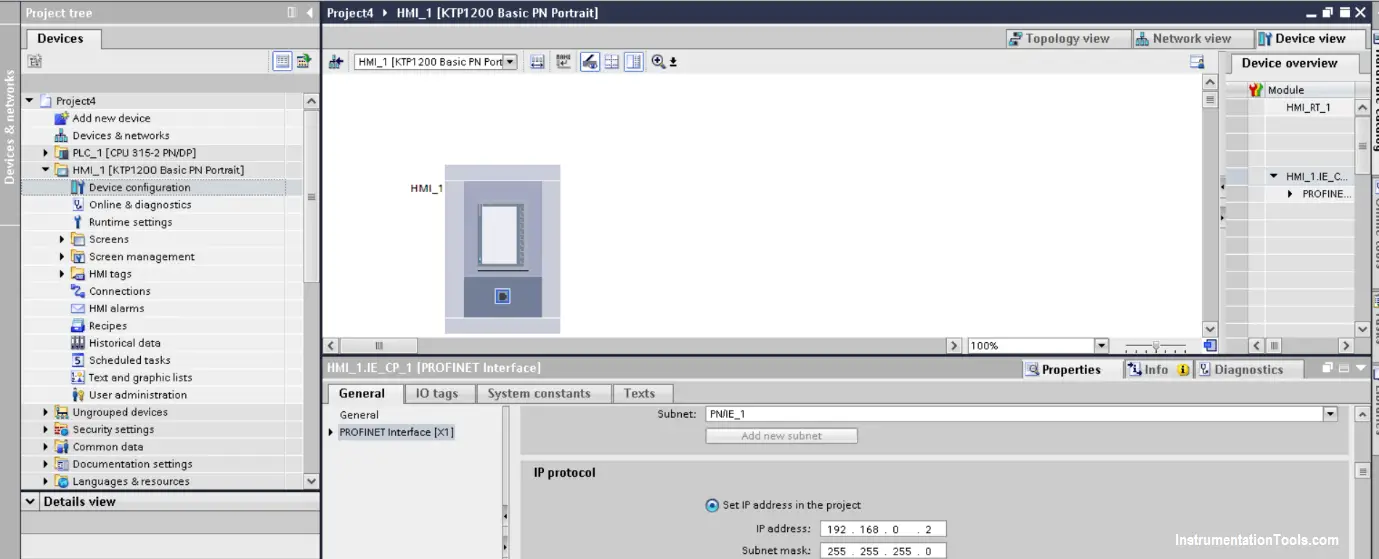 Tia Portal IP Protocol