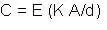 capacitance equation