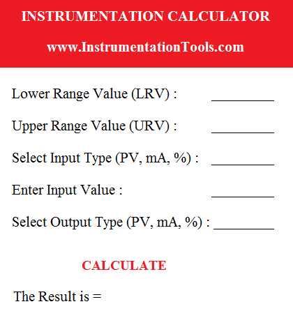 Instrumentation Calculator
