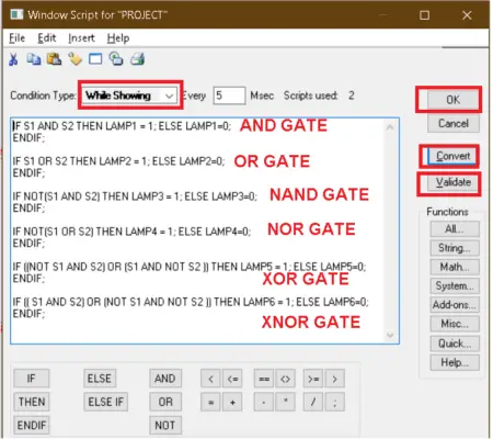 Create Logic Using InTouch Scada Scripting