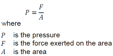 Hydrostatic pressure Formula
