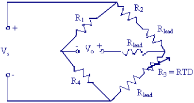 RTD lead resistances Wiring