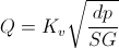 Flow Coefficient Kv