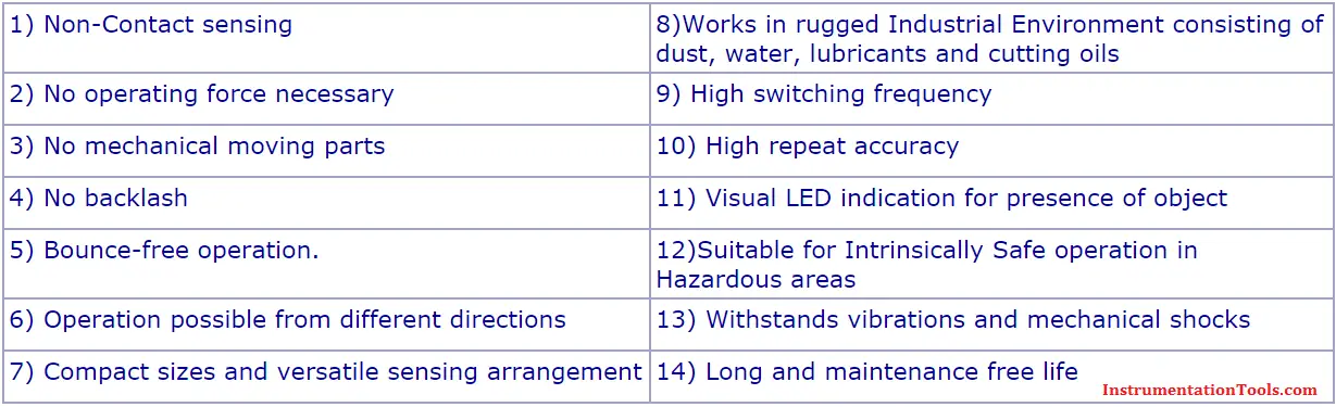 Advantages of Proximity Switches