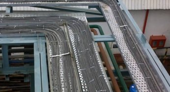 Instrumentation Cable trays Installation in vertical orientation