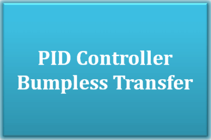 PID Controller Bumpless Transfer