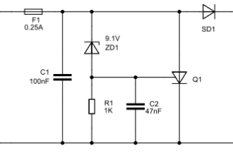 Crowbar fault protection circuit