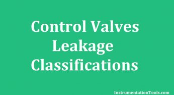 Control Valves Leakage Classifications