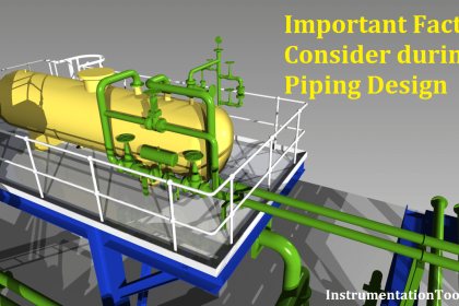 Important Factors Consider during Piping Design