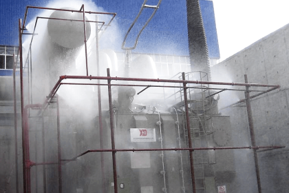 Transformer Protection using fire water spray system