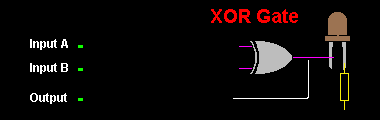 XOR Gate Working Animation