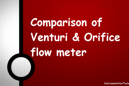 Comparison of Venturi and Orifice flow meterComparison of Venturi and Orifice flow meter