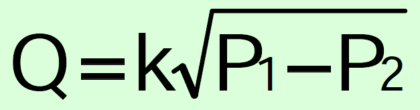 Venturi Flow Meter Formula