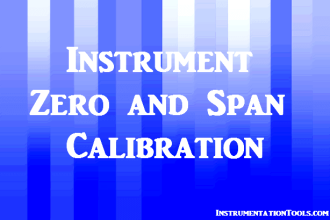 Instrument Zero and Span Calibration