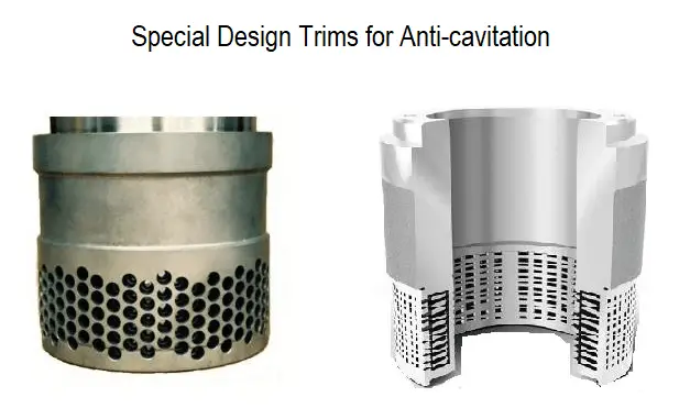 Special Design Trims for Anti-Cavitation