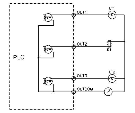 PLC Triac Output Wiring