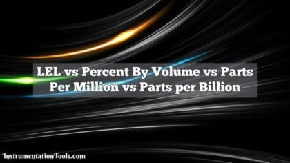 LEL vs Percent By Volume vs Parts Per Million vs Parts per Billion