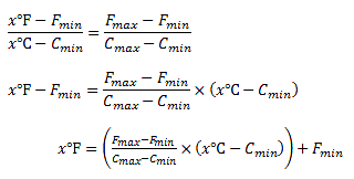 Temperature Transmitter Conversion Formula