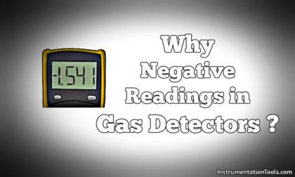 Negative Readings in Gas Detectors