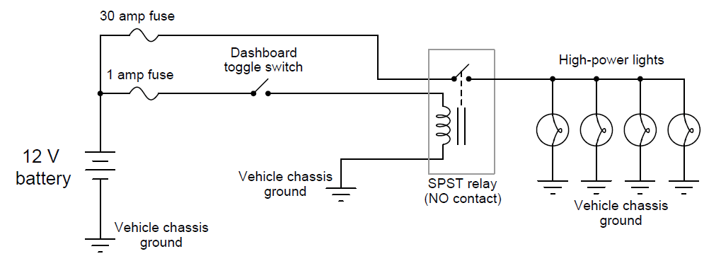 Interposing Relay Circuit Diagram