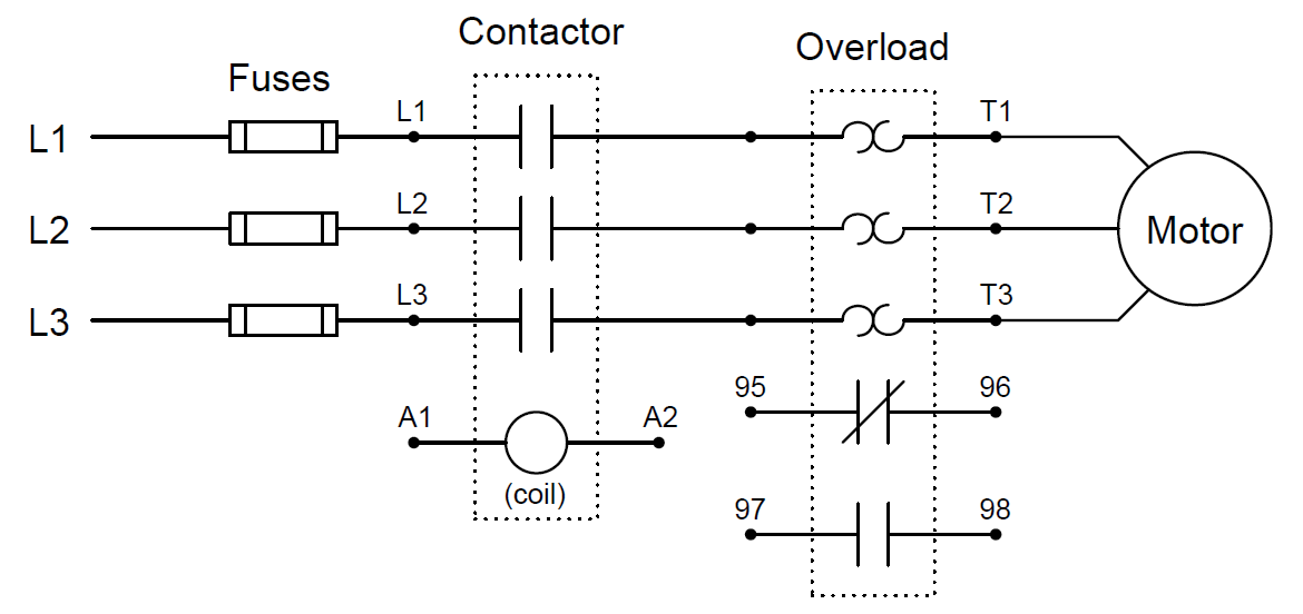 Three Phase Contactor Wiring Diagram Gota Wiring Diagram