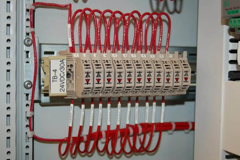 PLC power cable wiring