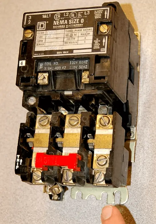 three-phase contactor relay