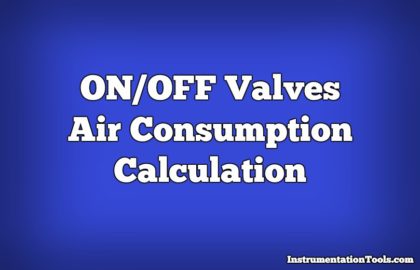 Air Consumption Calculation for Control Valves