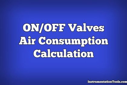 Air Consumption Calculation for Control Valves