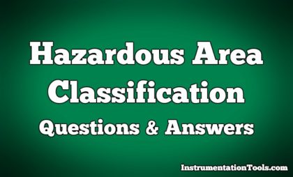 Hazardous Area Questions & Answers