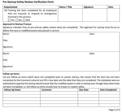 What is Pre-Startup Safety Review (PSSR) ? | Instrumentation Tools