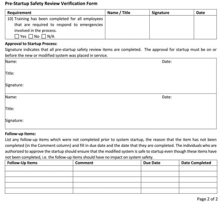 What is Pre-Startup Safety Review (PSSR) ? | Instrumentation Tools